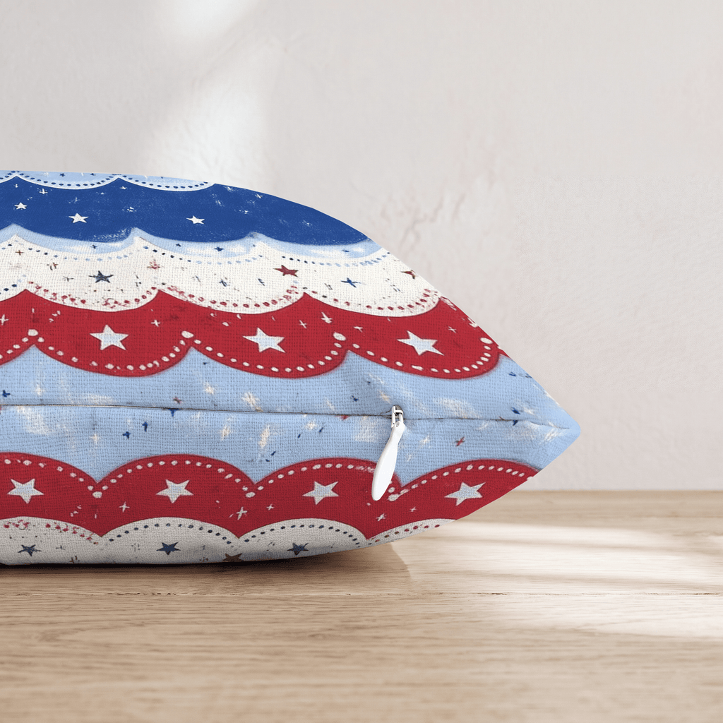 America Party Throw Pillow - Hillcroft Home