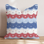 America Party Throw Pillow - Hillcroft Home
