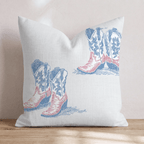 American Boots Throw Pillow - Hillcroft Home