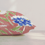 American Daisies Throw Pillow throw pillow - Hillcroft Home