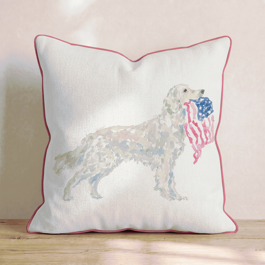 American Golden Throw Pillow - Hillcroft Home