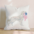 American Golden Throw Pillow - Hillcroft Home