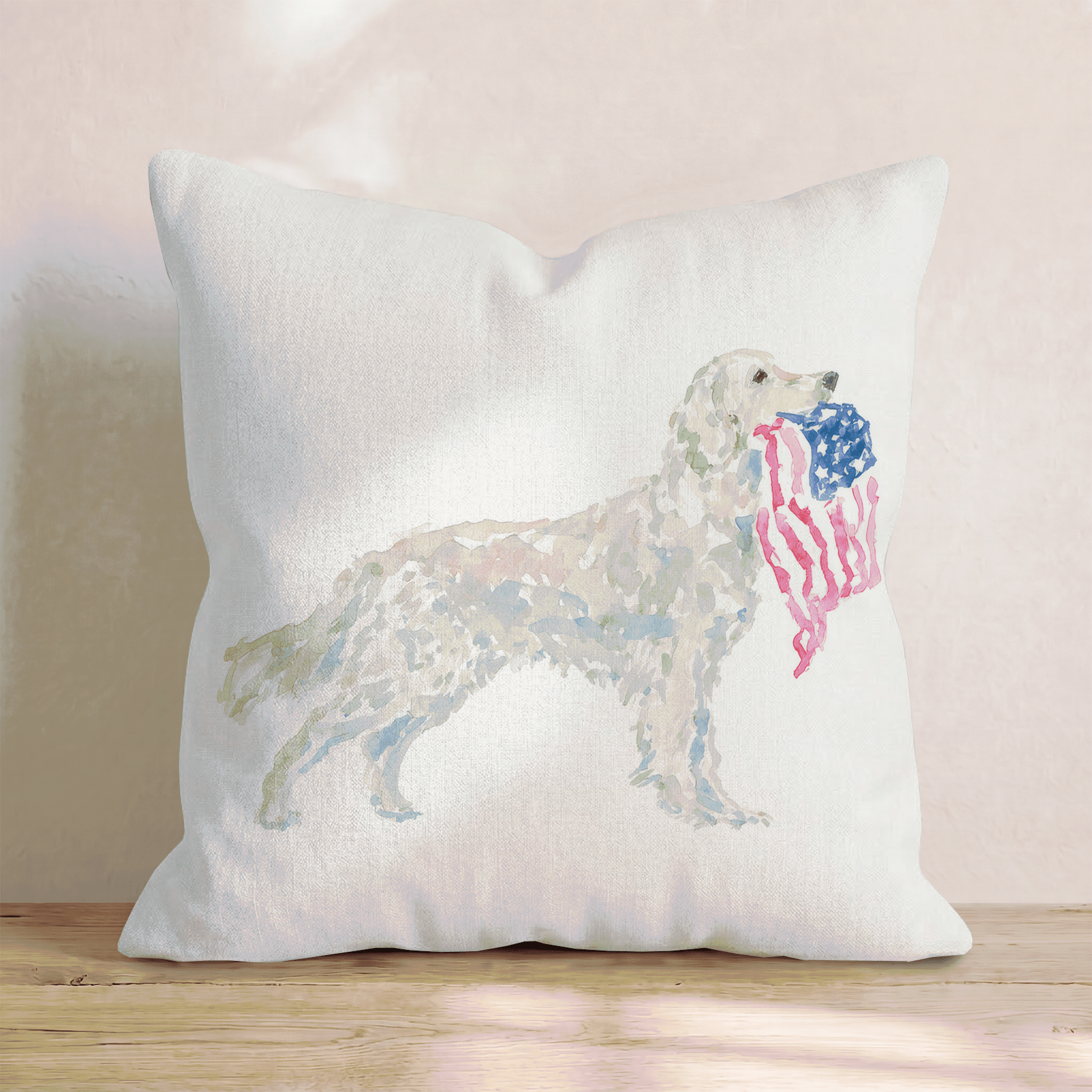 American Golden Throw Pillow - Hillcroft Home