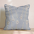 American Lacrosse Stripes Throw Pillow - Hillcroft Home