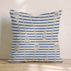American Lacrosse Stripes Throw Pillow - Hillcroft Home