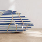 American Lacrosse Stripes Throw Pillow - Hillcroft Home