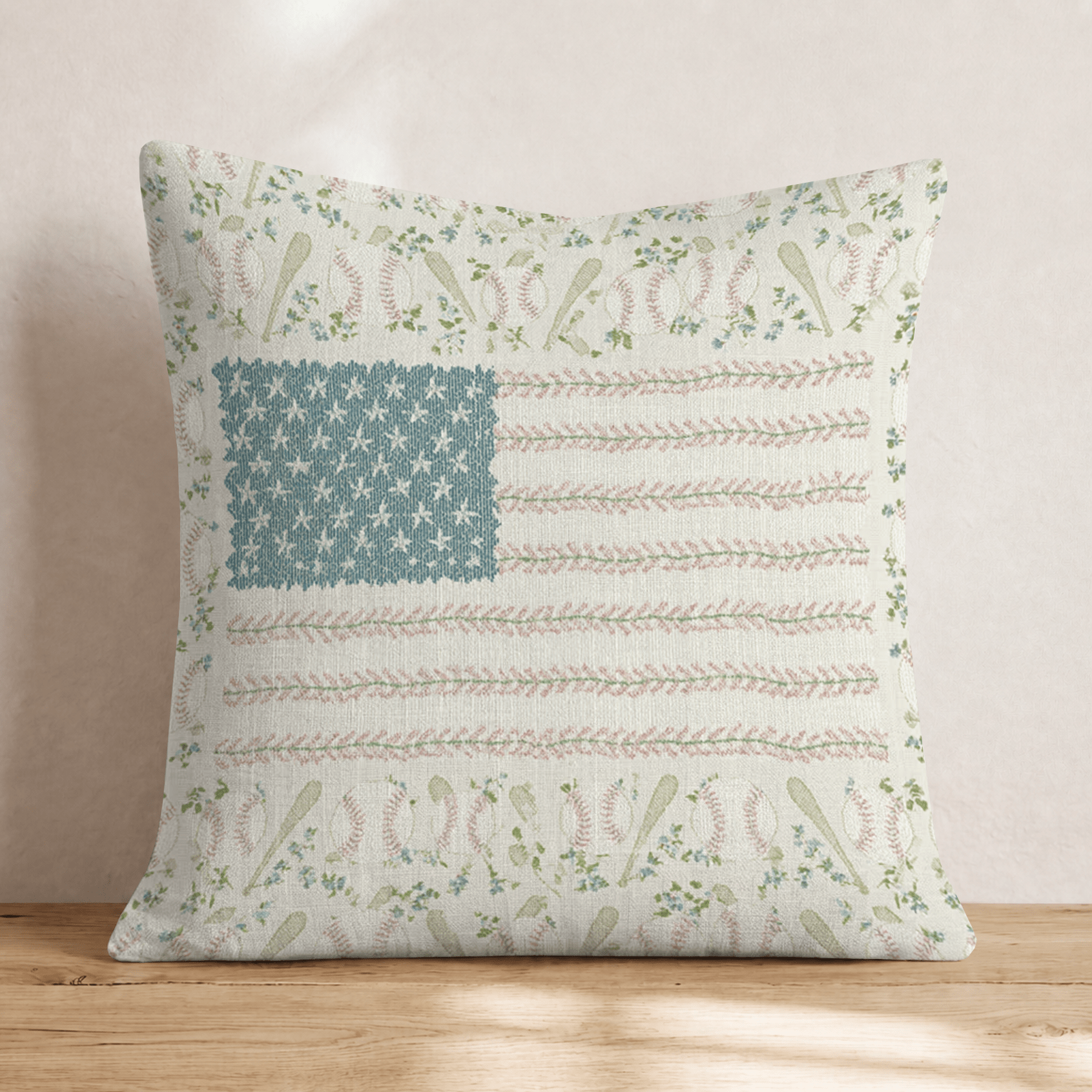 American Pastime Throw Pillow - Hillcroft Home