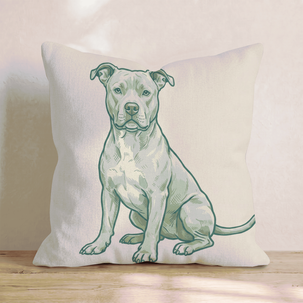 American Pitbull Terrier Throw Pillow - Hillcroft Home