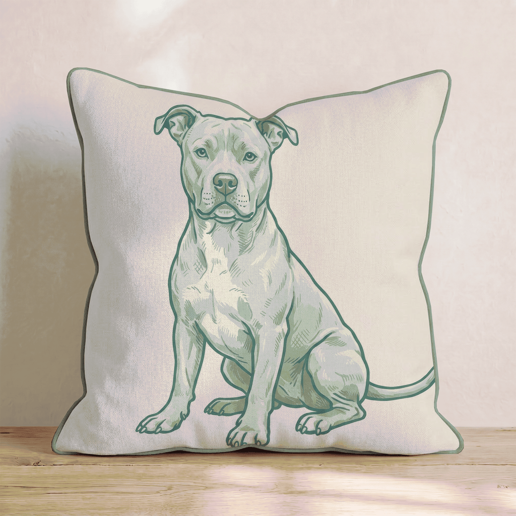 American Pitbull Terrier Throw Pillow - Hillcroft Home