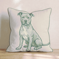 American Pitbull Terrier Throw Pillow - Hillcroft Home