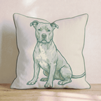 American Pitbull Terrier Throw Pillow - Hillcroft Home