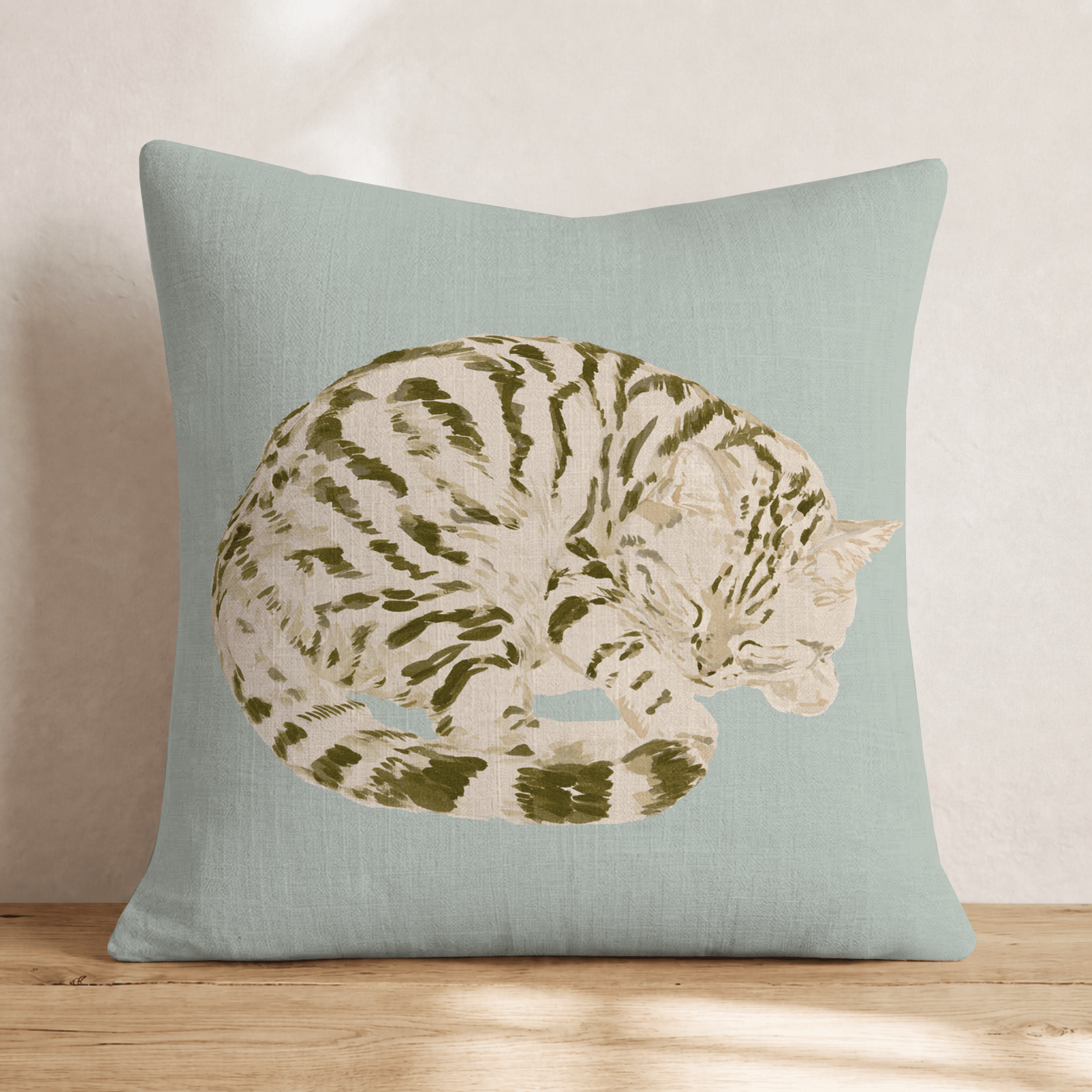 American Shorthair Slumber Throw Pillow - Hillcroft Home