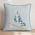 American Shorthair Strikeout Throw Pillow - Hillcroft Home