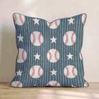 America's Pastime Throw Pillow - Hillcroft Home