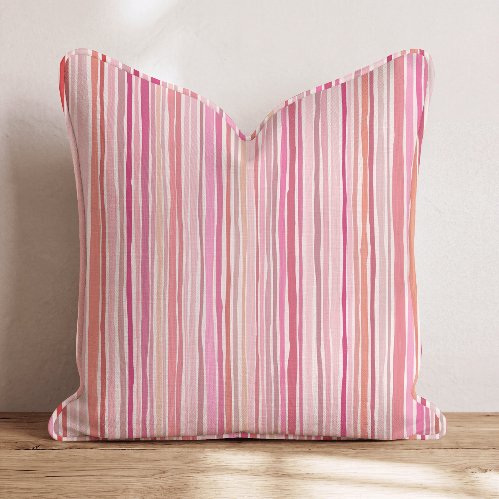 Amoret Stripes Throw Pillow - Hillcroft Home
