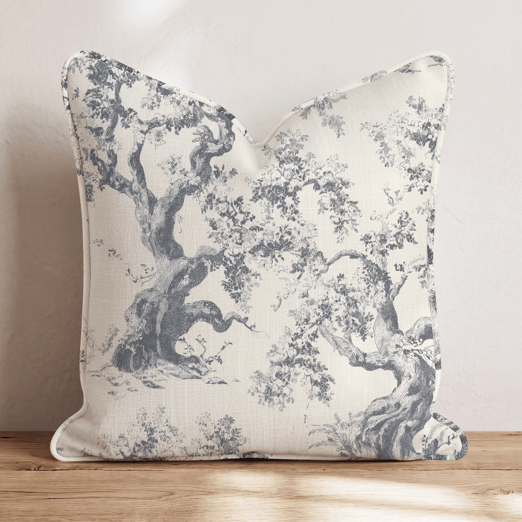 Ancient Oak Toile Throw Pillow - Hillcroft Home