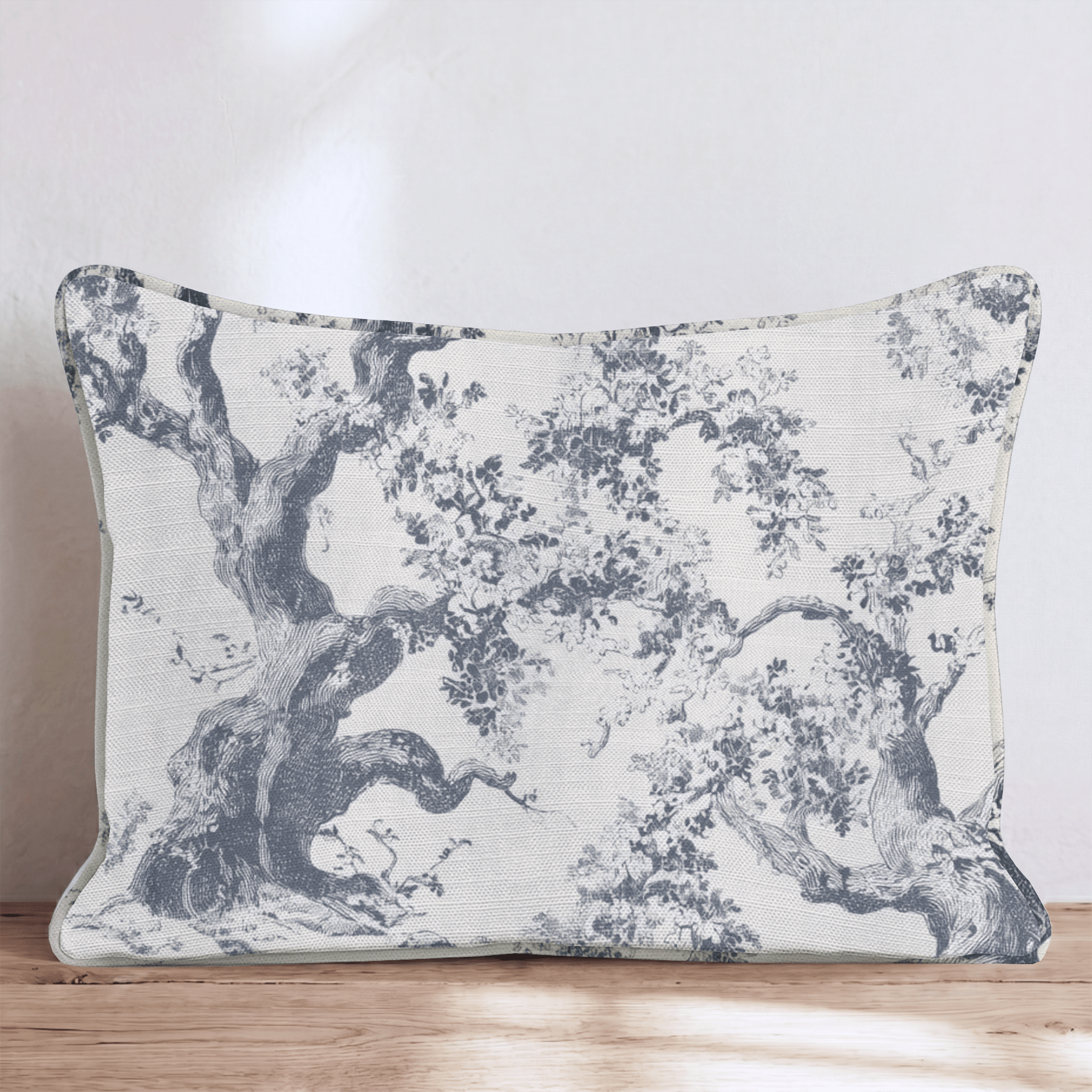Ancient Oak Toile Throw Pillow - Hillcroft Home