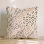 Anna Leopard Print Throw Pillow - Hillcroft Home
