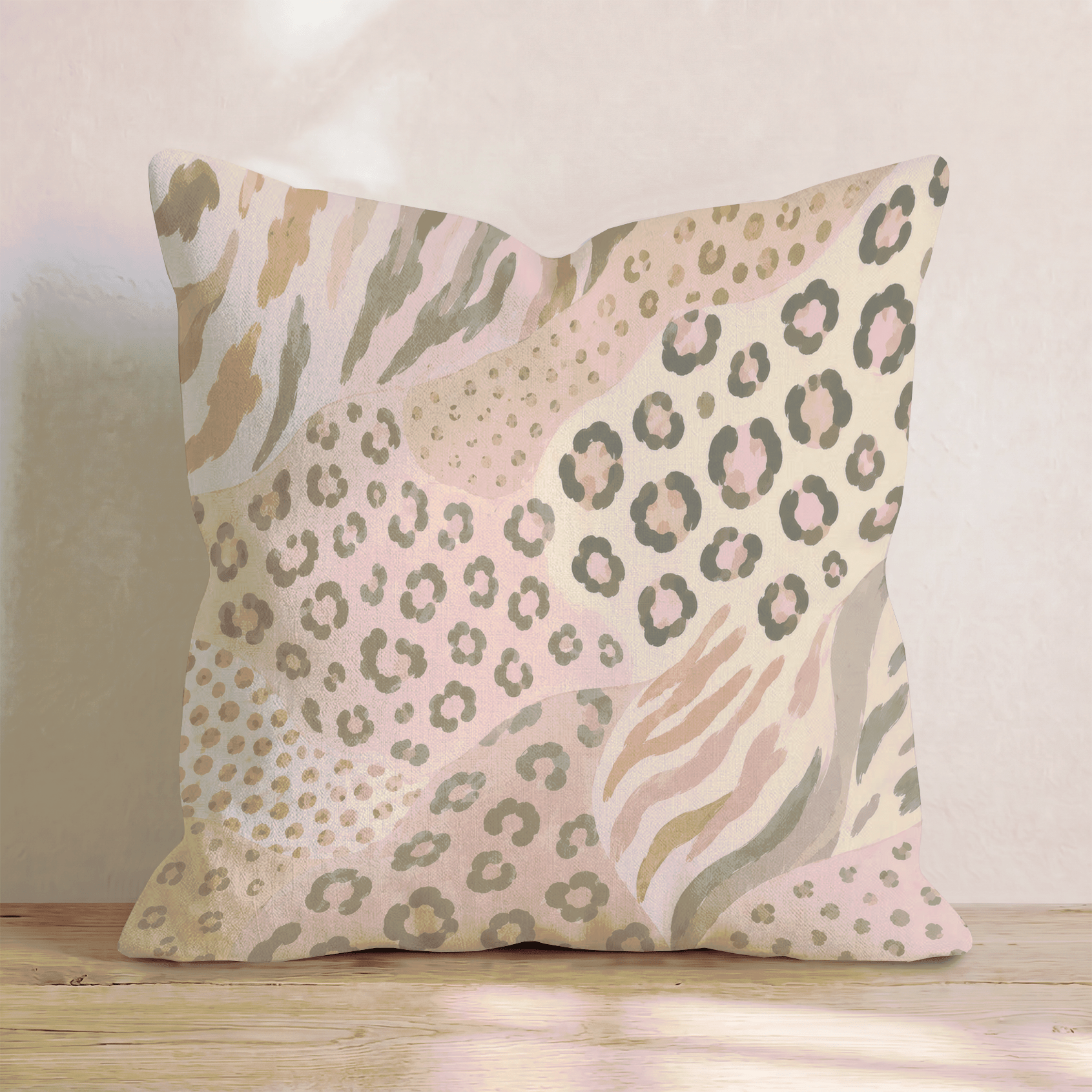 Anna Leopard Print Throw Pillow - Hillcroft Home