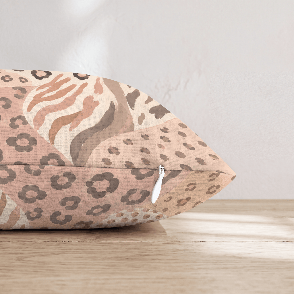 Anna Leopard Print Throw Pillow - Hillcroft Home