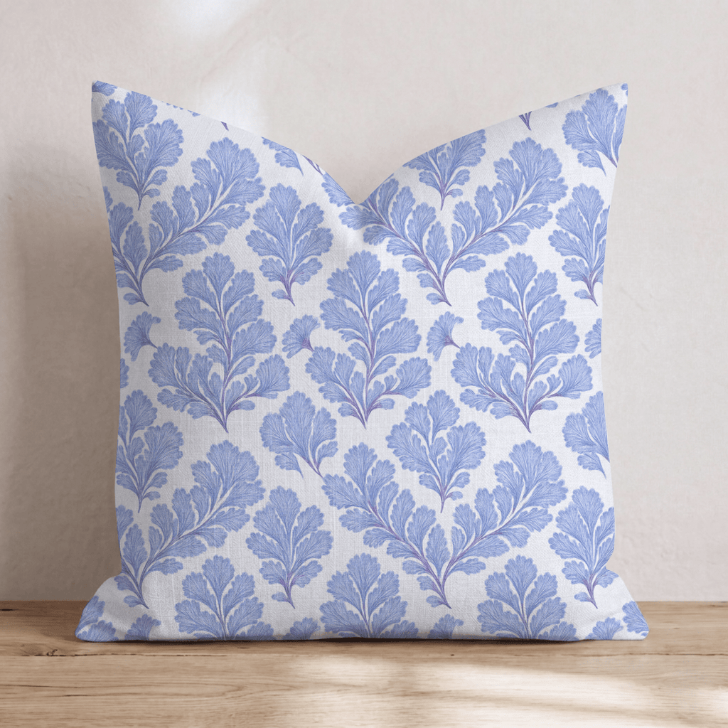 AnnaKatherine Blue Throw Pillow - Hillcroft Home