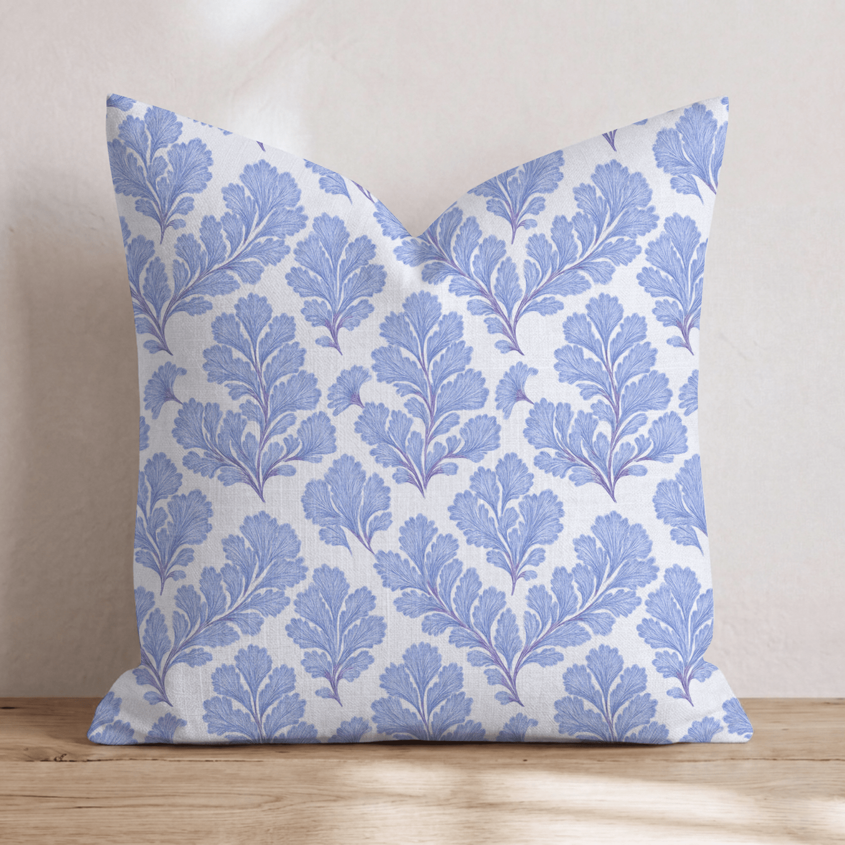AnnaKatherine Blue Throw Pillow - Hillcroft Home