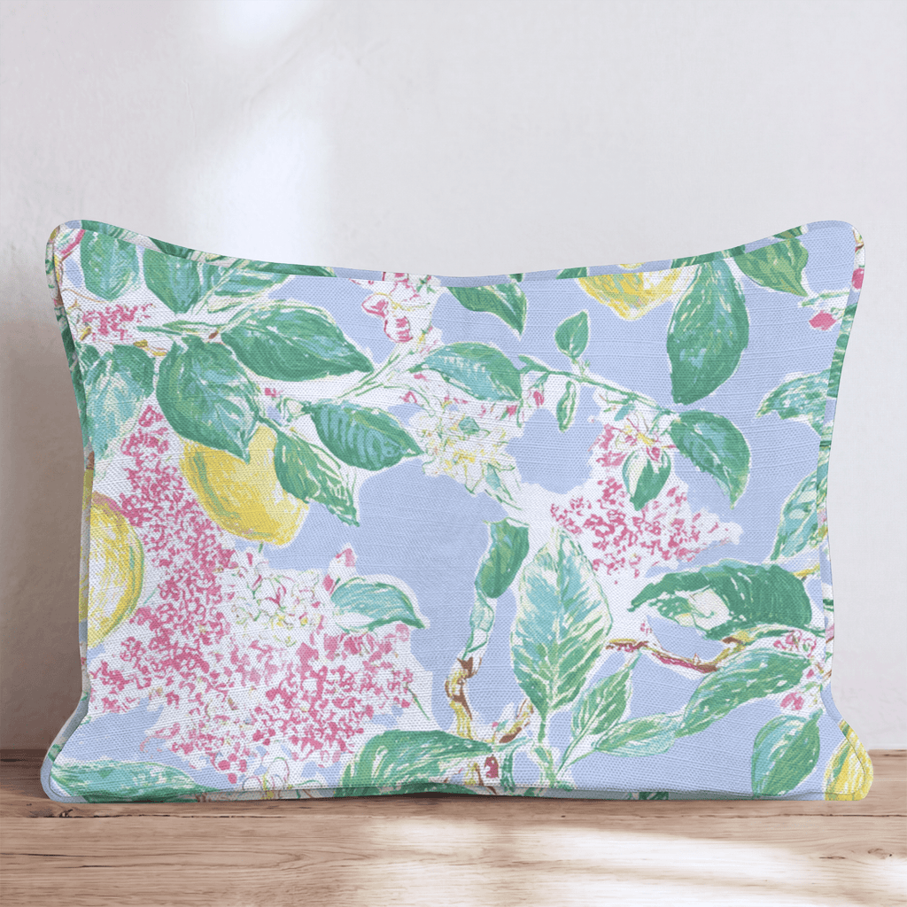 Anna's Lemon Tree Throw Pillow - Hillcroft Home