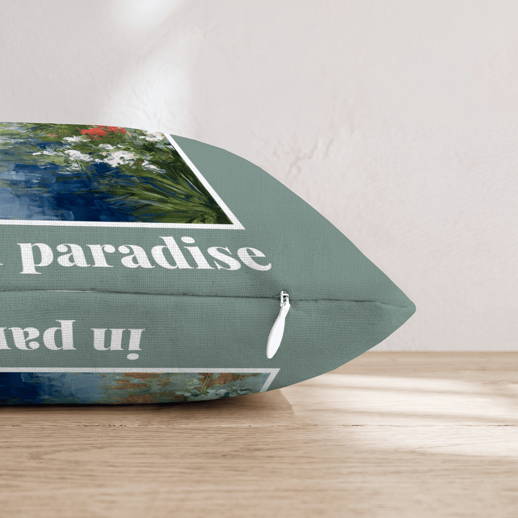 another day in paradise Throw Pillow - Hillcroft Home