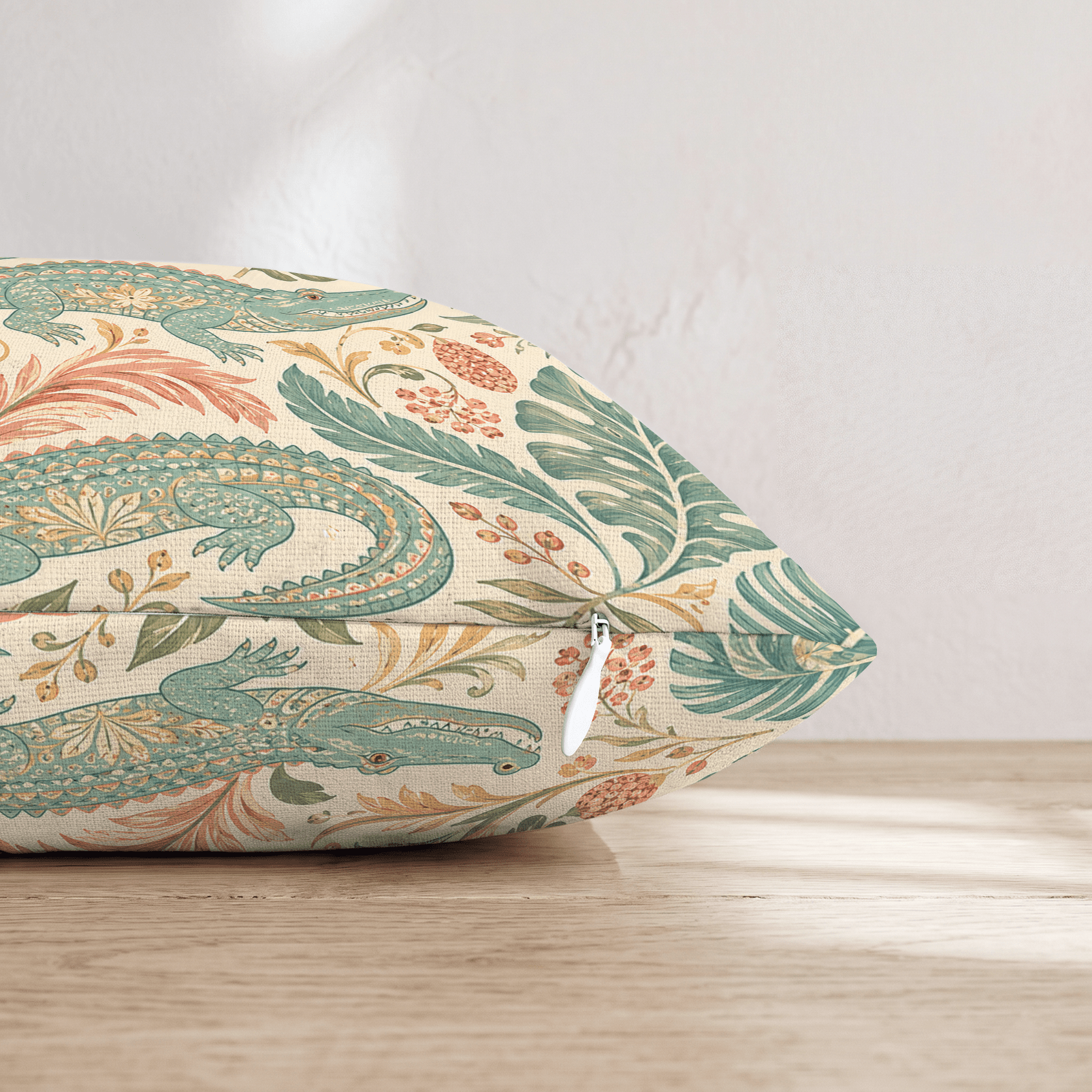 Ansley Alligator Throw Pillow - Hillcroft Home