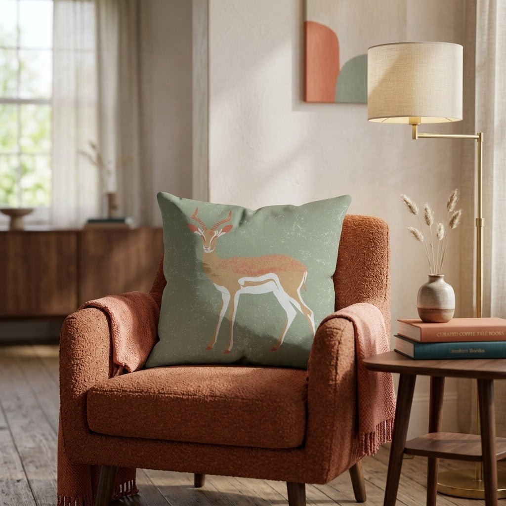 Antelope Adventure Throw Pillow - Hillcroft Home
