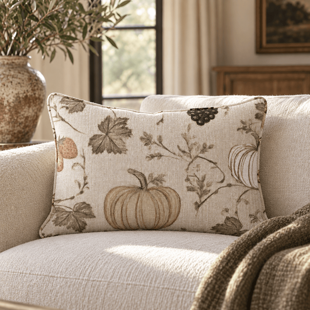 Antique Harvest Vine Throw Pillow throw pillow - Hillcroft Home