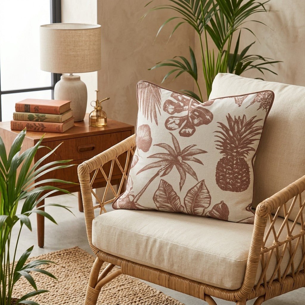 Antique Leaf Throw Pillow - Hillcroft Home