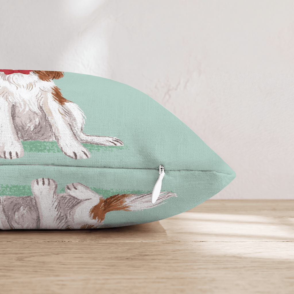Antler Headband Cavalier King Charles Spaniel Throw Pillow - Hillcroft Home