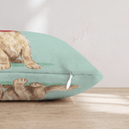 Antler Headband Dachshund Throw Pillow - Hillcroft Home