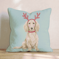 Antler Headband Dachshund Throw Pillow - Hillcroft Home
