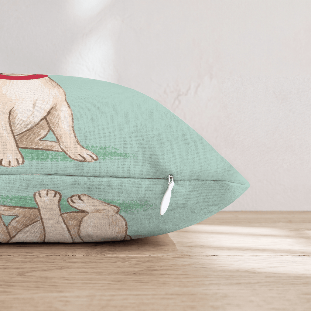 Antler Headband French Bulldog Throw Pillow - Hillcroft Home