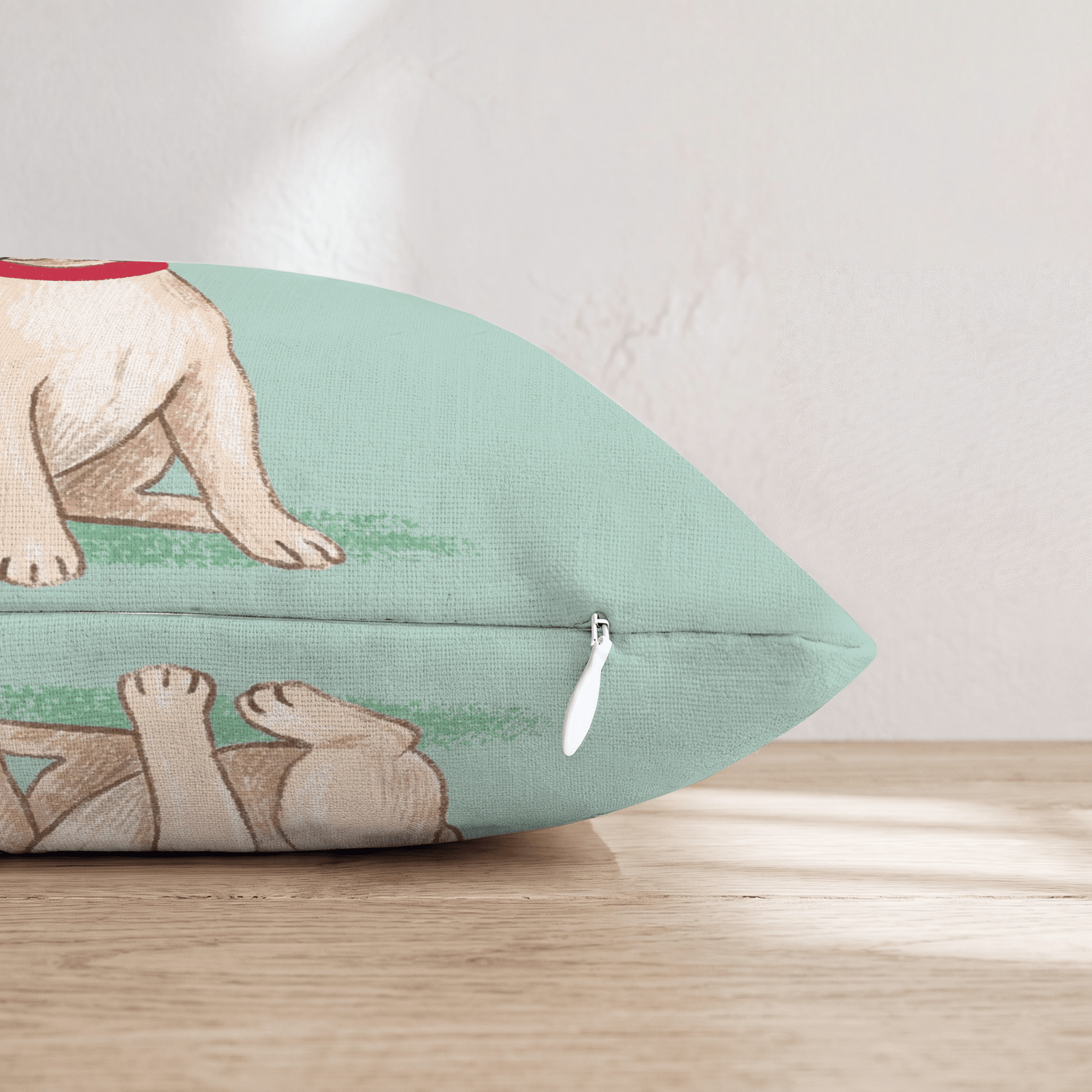 Antler Headband French Bulldog Throw Pillow - Hillcroft Home