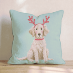 Antler Headband Golden Throw Pillow - Hillcroft Home