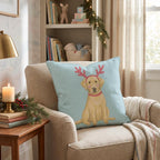 Antler Headband Labrador Retriever Throw Pillow throw pillow - Hillcroft Home