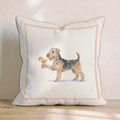 Aperol Airedale Terrier Throw Pillow - Hillcroft Home
