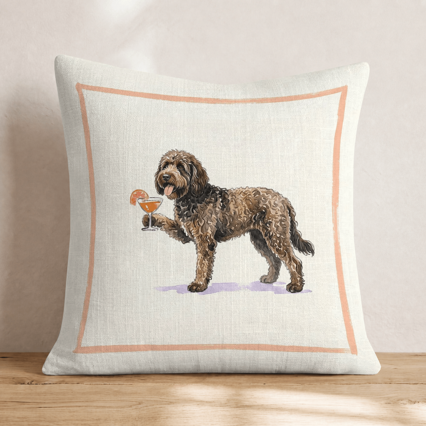 Aperol Barbet Throw Pillow - Hillcroft Home