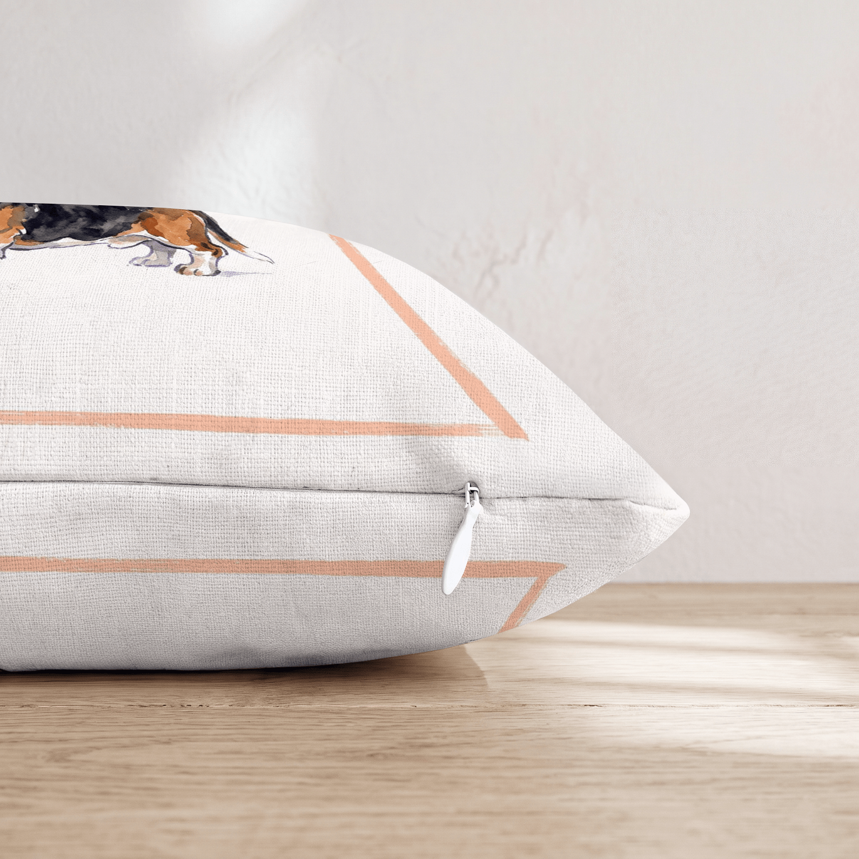 Aperol Basset Hound Throw Pillow - Hillcroft Home