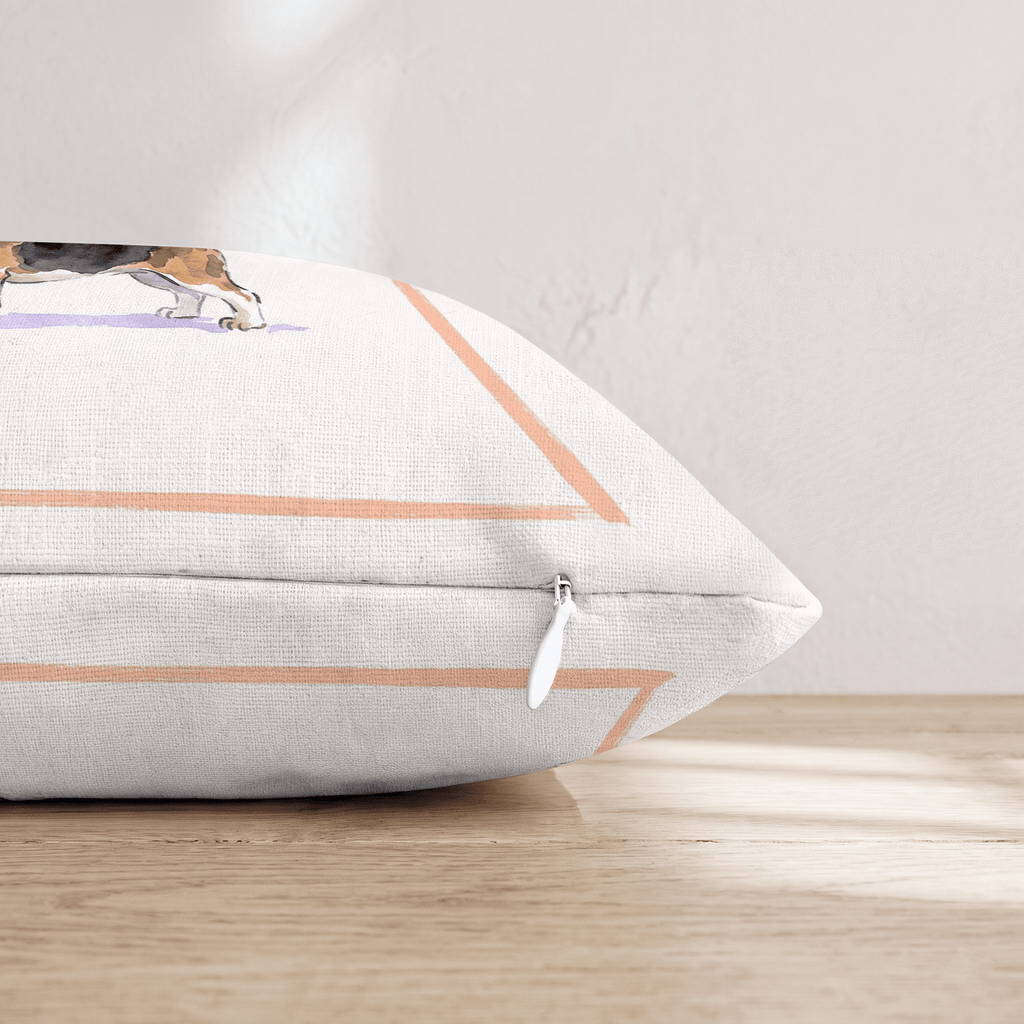 Aperol Beagle Throw Pillow - Hillcroft Home