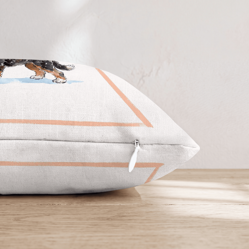 Aperol Bernedoodle Throw Pillow - Hillcroft Home