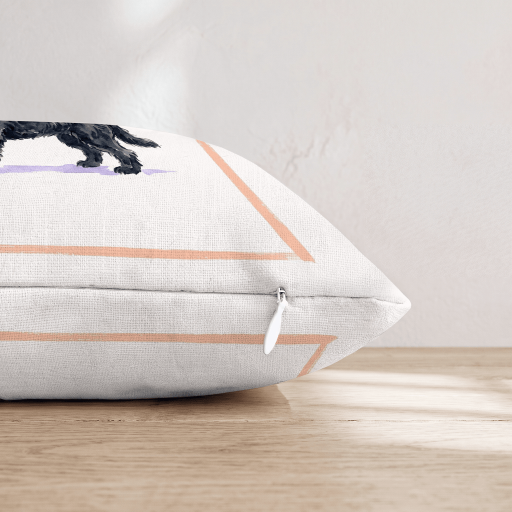Aperol Black Goldendoodle Throw Pillow - Hillcroft Home