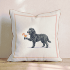 Aperol Black Goldendoodle Throw Pillow - Hillcroft Home