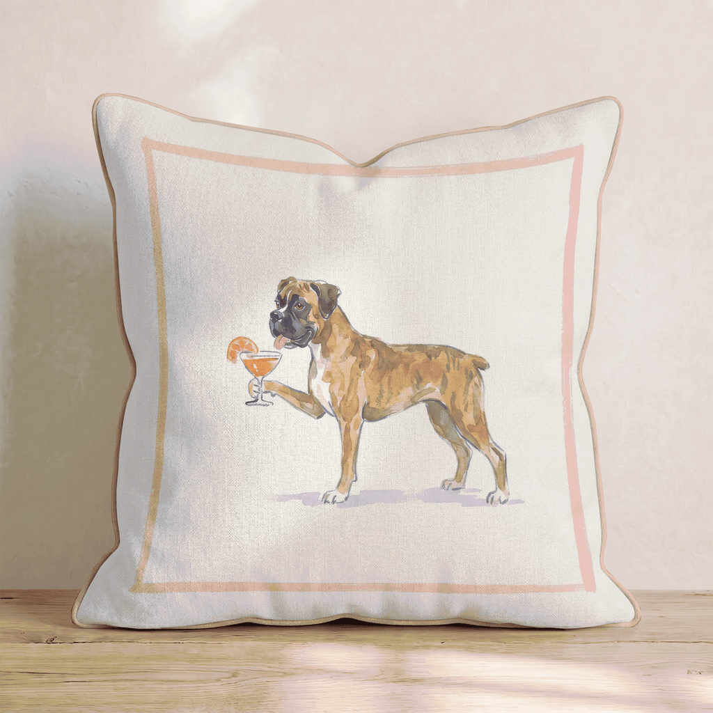 Aperol Boxer Throw Pillow - Hillcroft Home