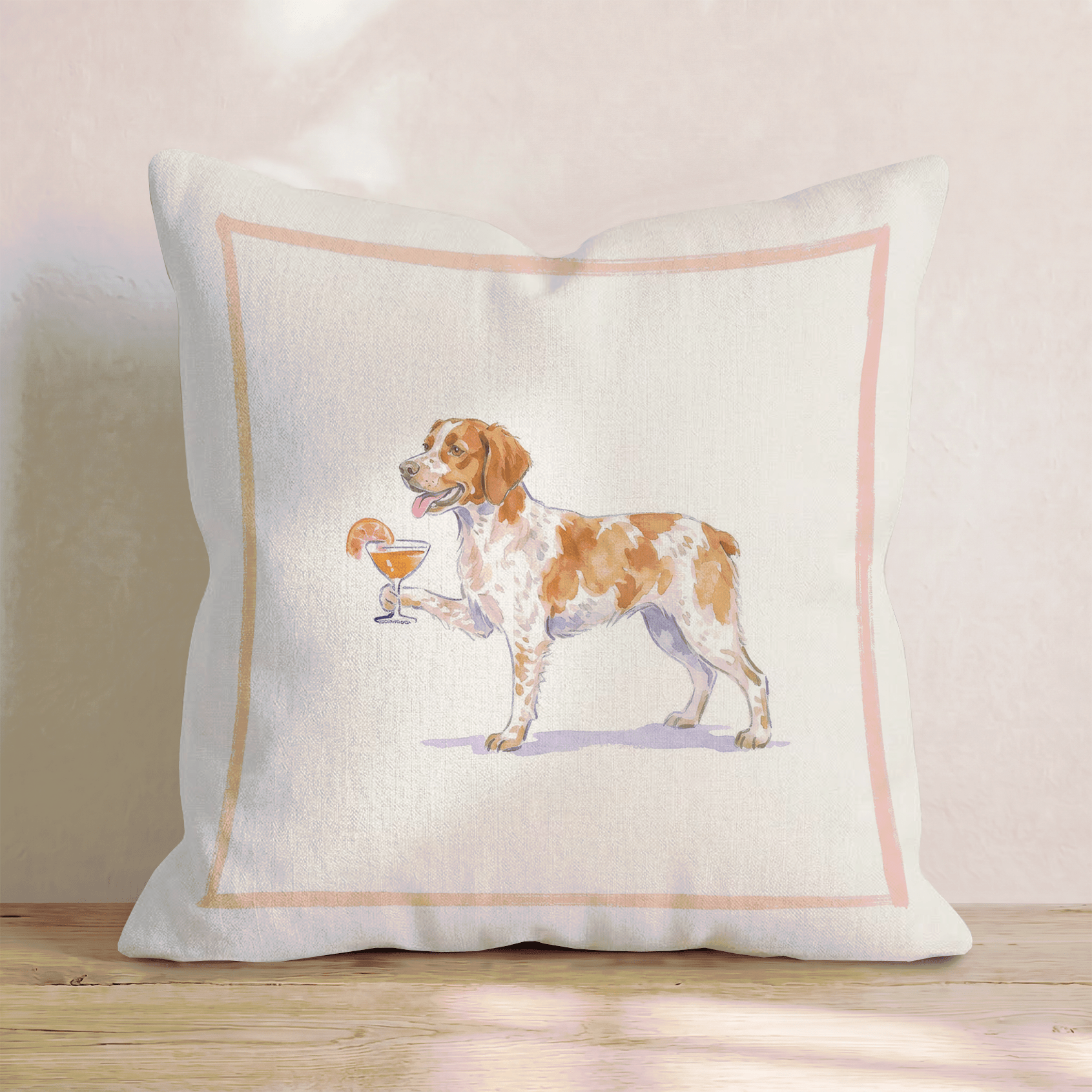 Aperol Brittany Throw Pillow - Hillcroft Home