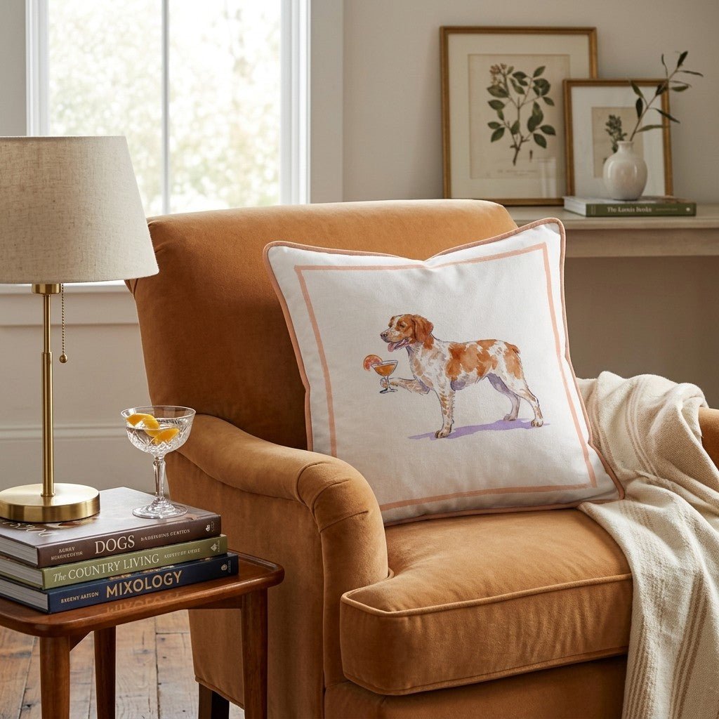 Aperol Brittany Throw Pillow - Hillcroft Home
