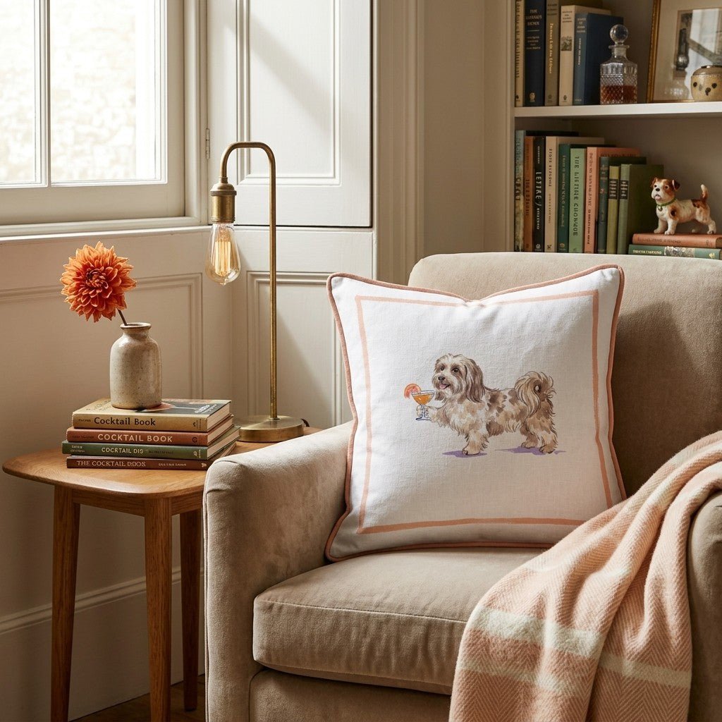 Aperol Havanese Throw Pillow - Hillcroft Home